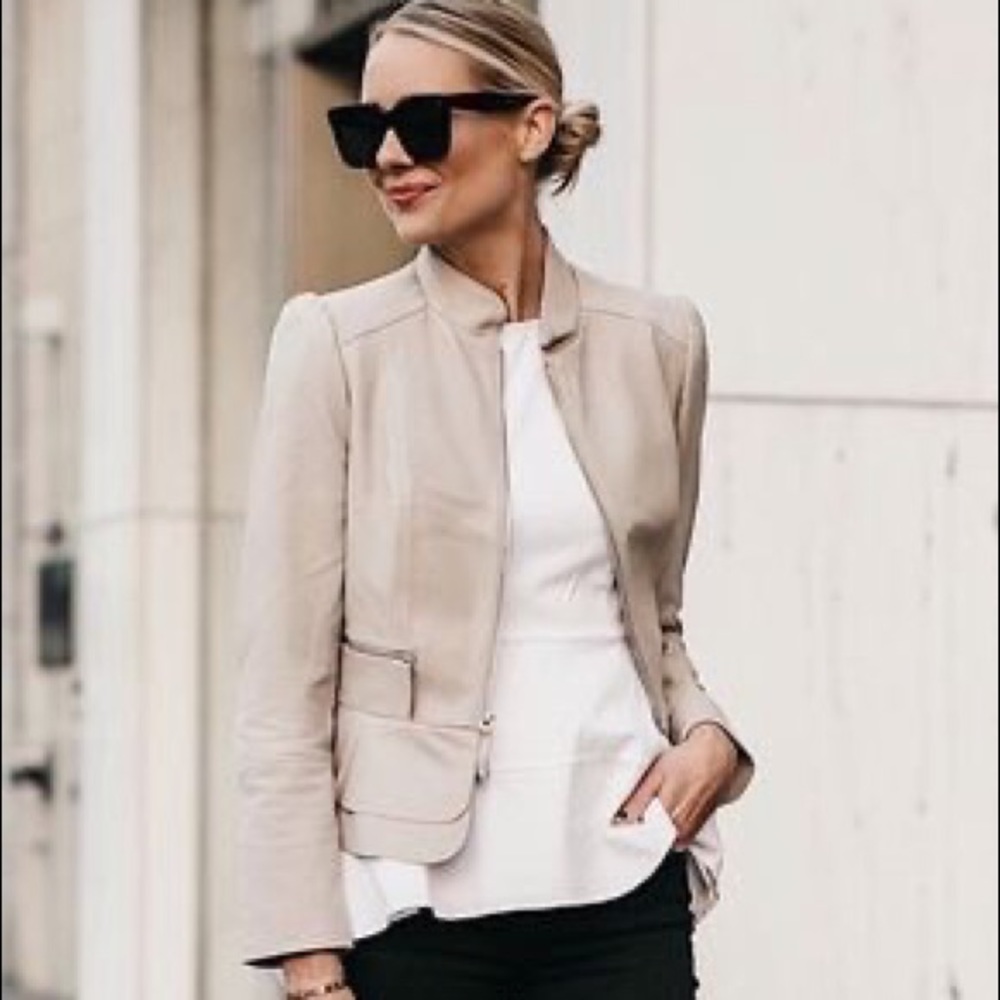White House Black Market Leather Jacket